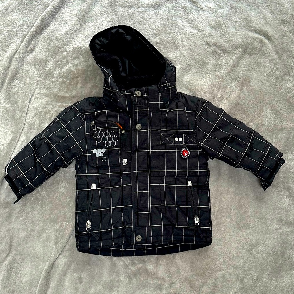 Obermeyer kids size 3 black and gray ski jacket